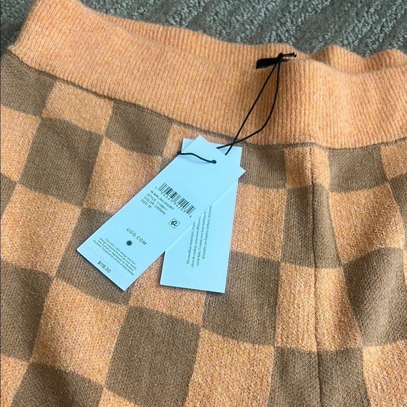 UGG Maliah Women's Checkered Tan Shorts - Picture 2 of 5